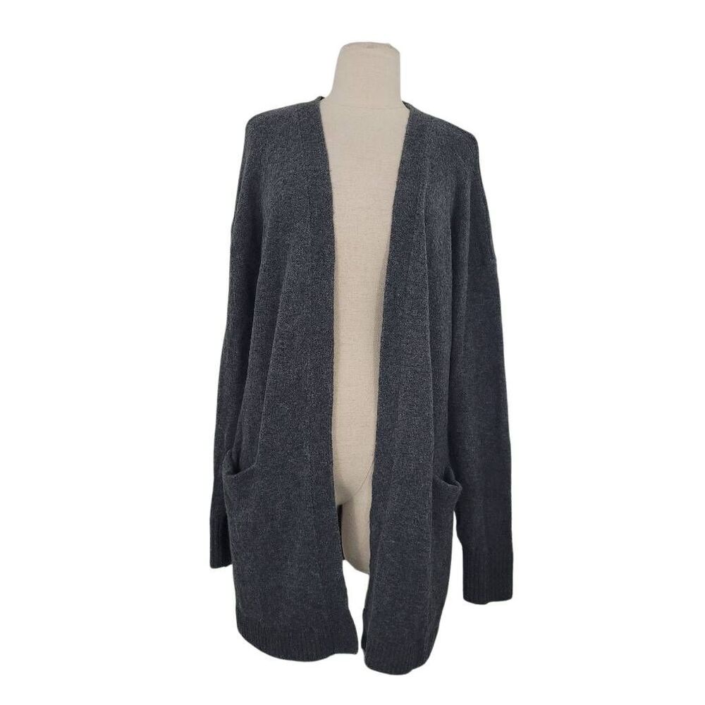 J. Crew‎ Boyfriend Open Cardigan Womens Small Gray Wool Alpaca Soft Preppy NWT